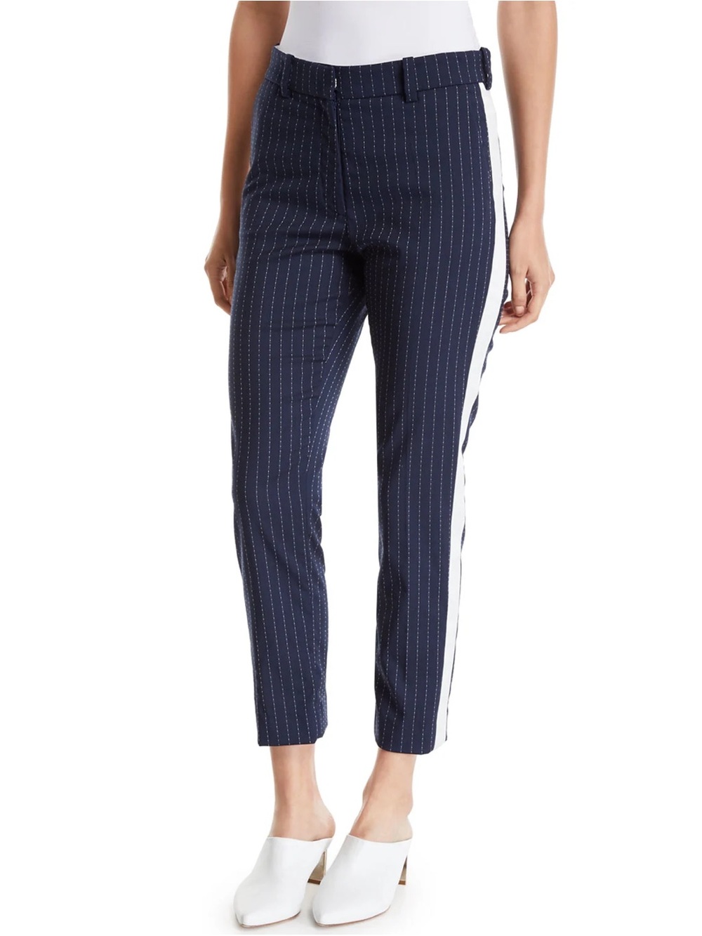 Racil Aries Pinstripe Skinny Tuxedo Pants